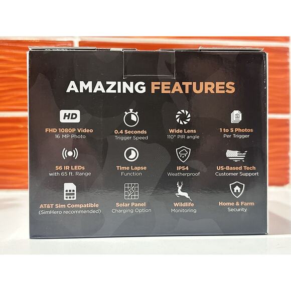 Creative XP Camo Glassraven 4G Weatherproof Night Vision Hunting Trail Camera - Picture 3 of 4